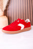 Spoiler Alert Red Faux Suede Sneakers - Whiskey Skies - CORKYS FOOTWEAR