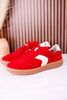 Spoiler Alert Red Faux Suede Sneakers - Whiskey Skies - CORKYS FOOTWEAR