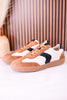 Spoiler Alert Tan Combo Sneakers - Whiskey Skies - CORKYS FOOTWEAR