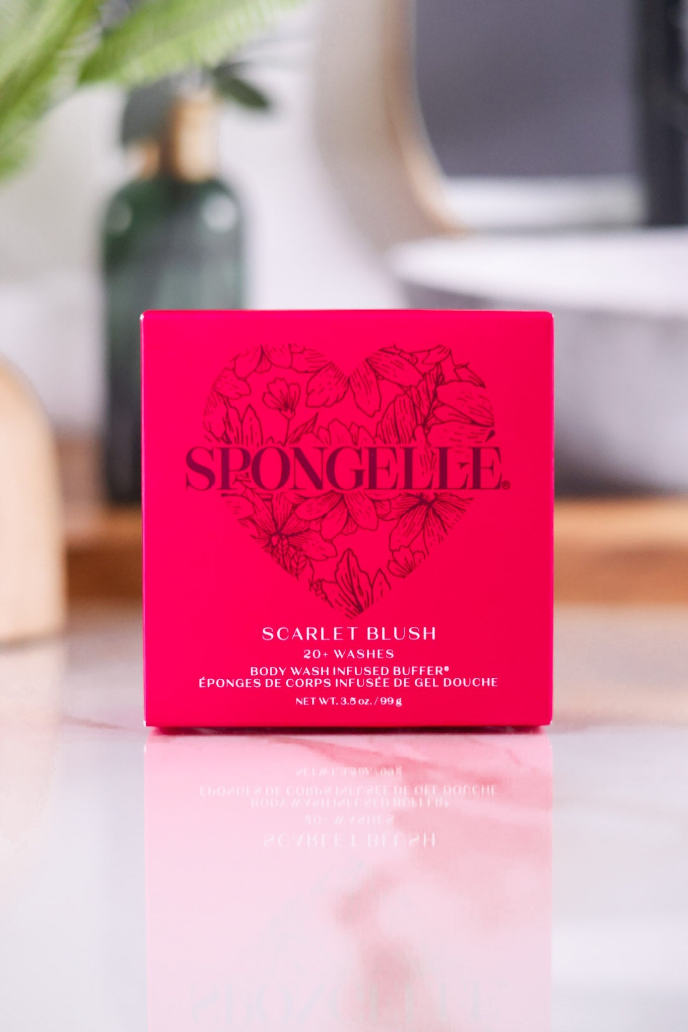 Spongelle Heart Shaped Body Buffers (4 Scents) - Whiskey Skies - SPONGELLE
