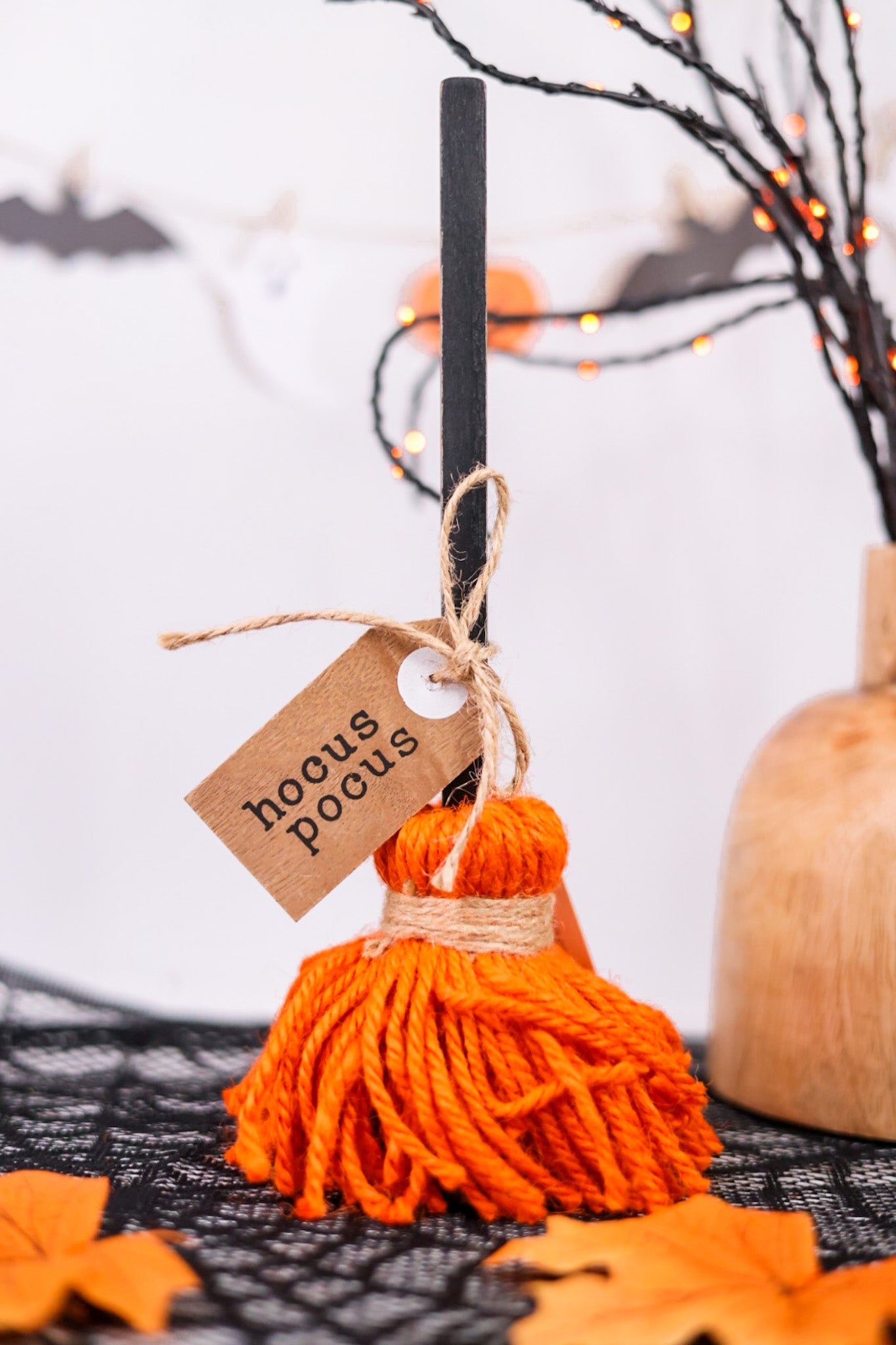 Spooky Broom Tabletop Decor (Three Styles) - Whiskey Skies - TRANSPAC