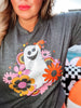 Spooky Groovy Vibes Graphic T-Shirt - Whiskey Skies - SUGAR STITCH