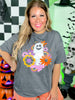 Spooky Groovy Vibes Graphic T-Shirt - Whiskey Skies - SUGAR STITCH