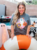 Spooky Groovy Vibes Graphic T-Shirt - Whiskey Skies - SUGAR STITCH