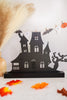 Spooky House Magnetic Decor W/ Wood Base - Whiskey Skies - ROEDA STUDIO