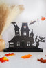 Spooky House Magnetic Decor W/ Wood Base - Whiskey Skies - ROEDA STUDIO