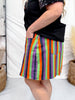 Spooky Nova Striped Denim Skirt - Whiskey Skies - JESS LEA