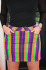 Spooky Nova Striped Denim Skirt - Whiskey Skies - JESS LEA