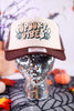 Spooky Vibes Snapback Trucker Hat - Whiskey Skies - 1/2 PENNY WHOLESALE