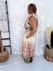 Spring Garden Flutter Sleeve Midi Dress - Whiskey Skies - ODDI