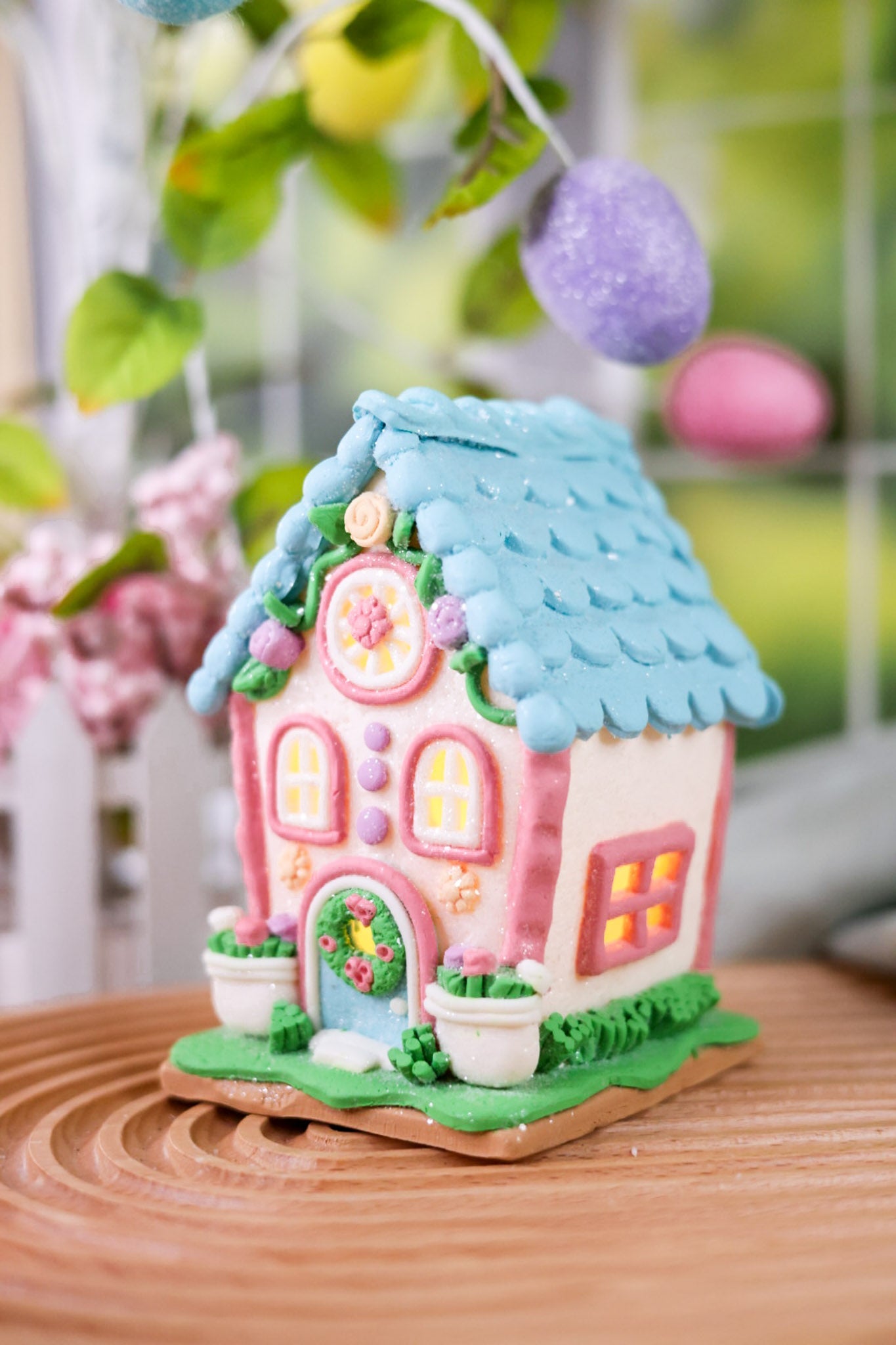 Springtime Clay Gingerbread Tabletop Decor (5 Styles) - Whiskey Skies - RAZ IMPORTS