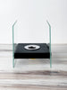 Square Glass Ethanol Table Fireplace - Whiskey Skies - DANYAB