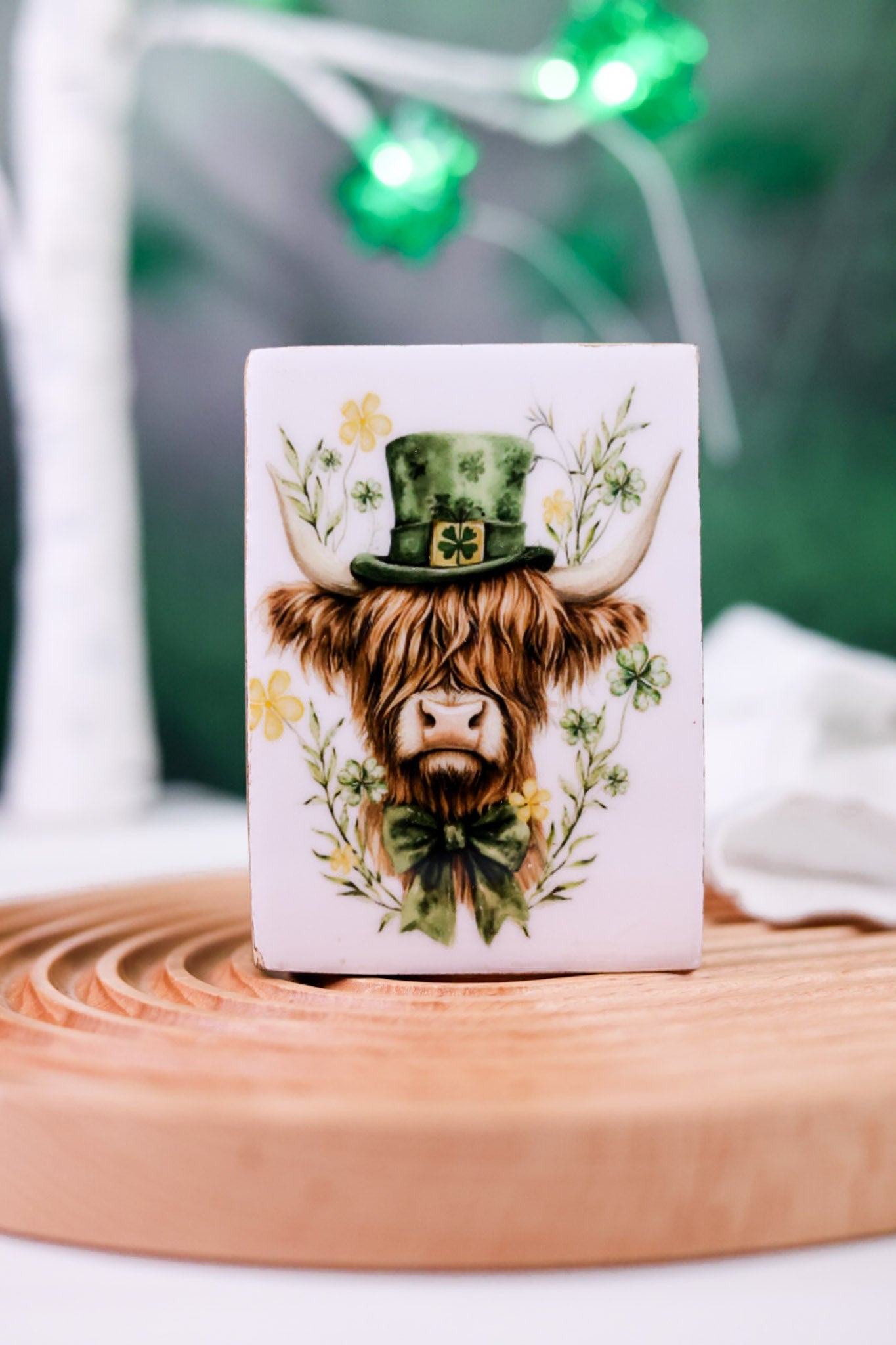 St. Patrick's Day Animals Decorative Wooden Blocks (3 Styles) - Whiskey Skies - WT COLLECTION