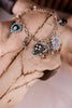 Steerhead Western Style Multi Charm Chunky Chain Bracelet - Whiskey Skies - BOHO RANCH SHOP