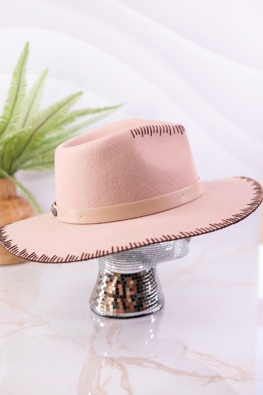 Stiff Fedora With Western Details - Whiskey Skies - SAN DIEGO HAT COMPANY