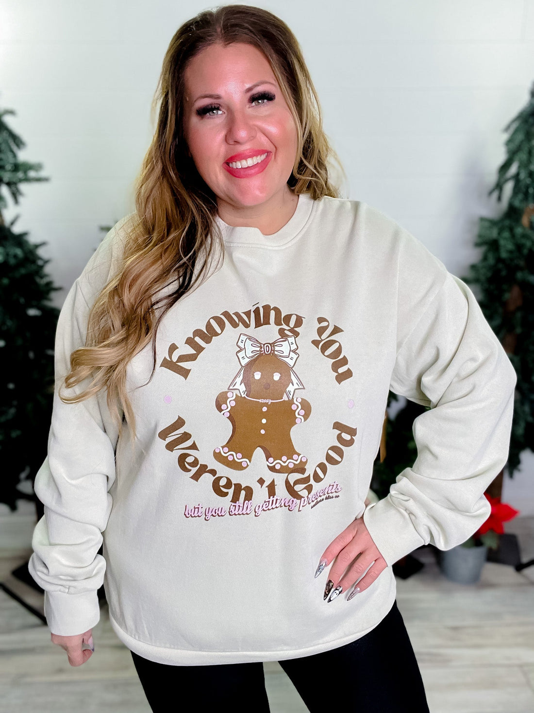 Still Getting Presents Sweatshirt - Whiskey Skies - SOUTHERN BLISS COMPANY