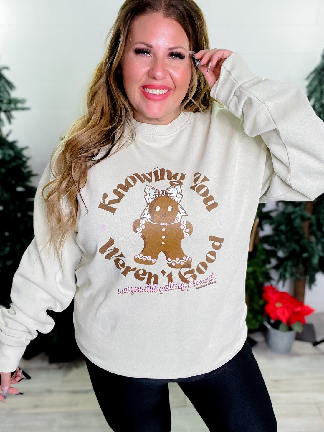 Still Getting Presents Sweatshirt - Whiskey Skies - SOUTHERN BLISS COMPANY