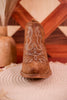 Stitched Leather Booties in Rich Honey - Whiskey Skies - MYRA BAGS