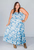 Strapless Floral Maxi Dress - Whiskey Skies - DAVI & DANI