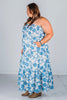 Strapless Floral Maxi Dress - Whiskey Skies - DAVI & DANI