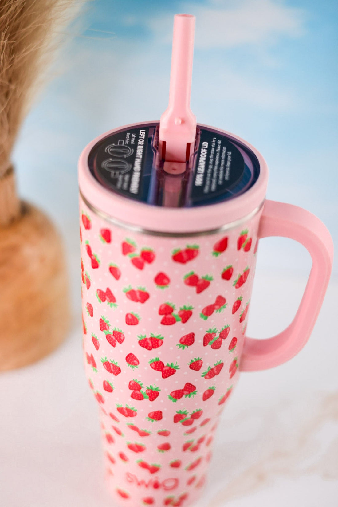 Strawberry Shortcake 40oz Mega Mug - Whiskey Skies - SWIG LIFE