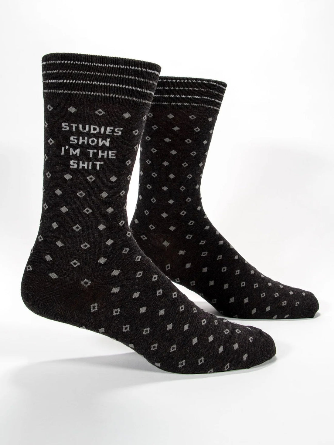 Studies Show I'm The Shit Mens Crew Socks - Whiskey Skies - BLUE Q