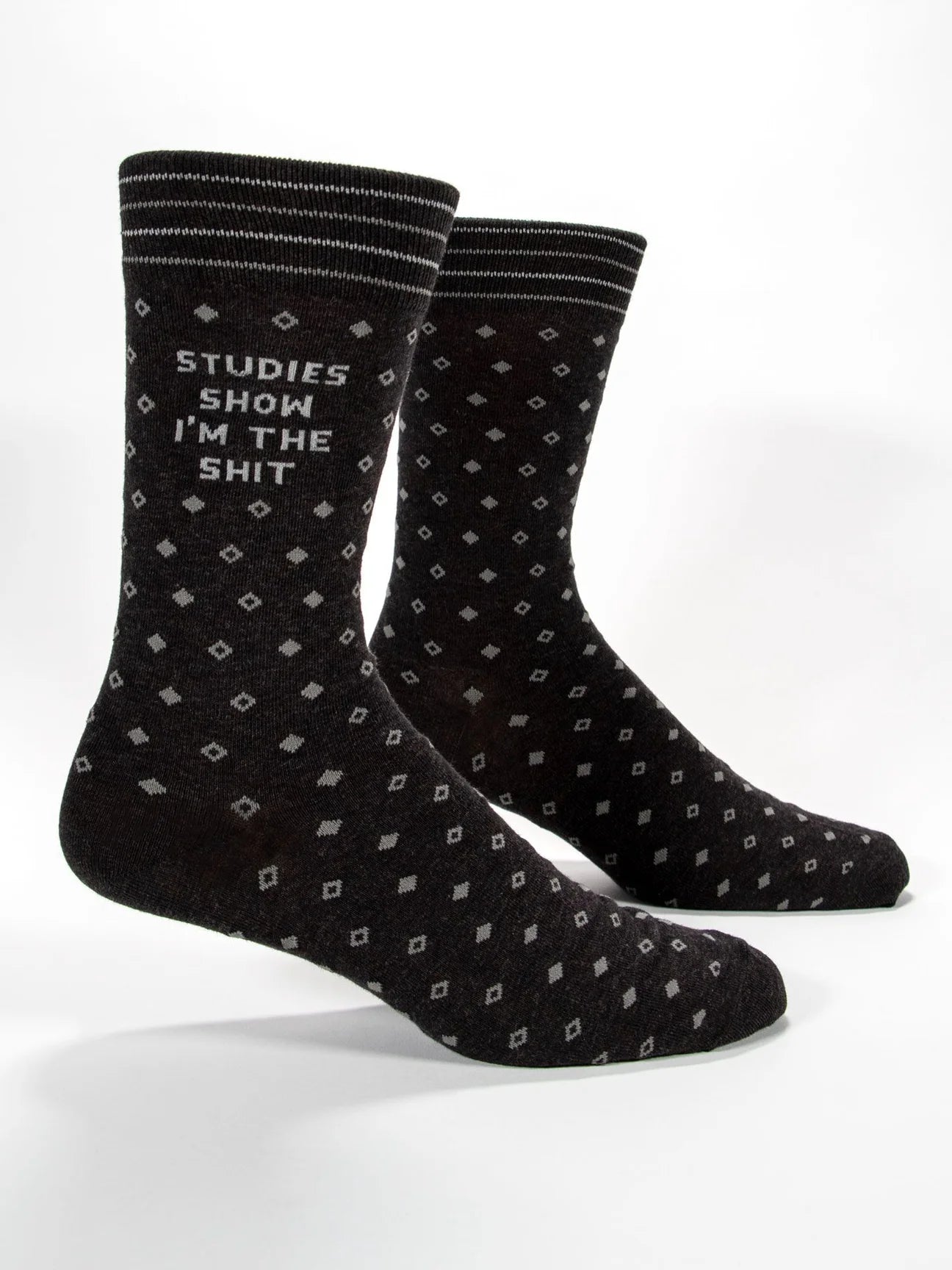Studies Show I'm The Shit Mens Crew Socks - Whiskey Skies - BLUE Q