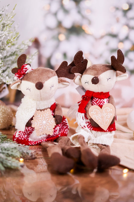 Stuffed Gingerbread Reindeer Sitters (2 Styles) - Whiskey Skies - SULLIVANS