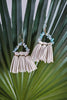 Suade Fringe Earrings - Whiskey Skies - LESLIE CURTIS JEWLERY DESIGNS