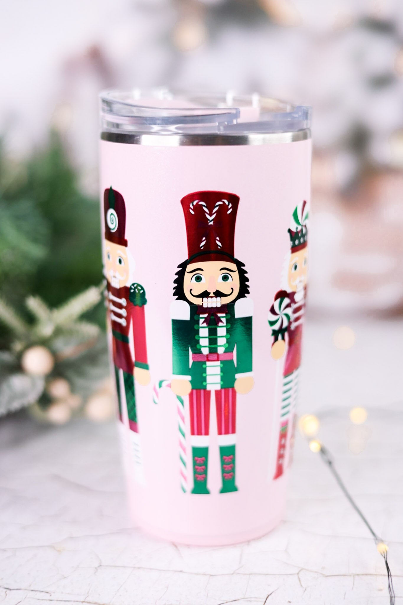 Sugar Plum Soldiers 22oz Travel Mug - Whiskey Skies - SWIG LIFE