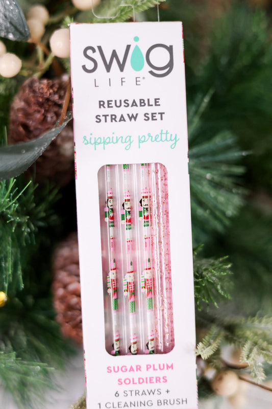 Sugar Plum Soldiers Straw Set - Whiskey Skies - SWIG LIFE