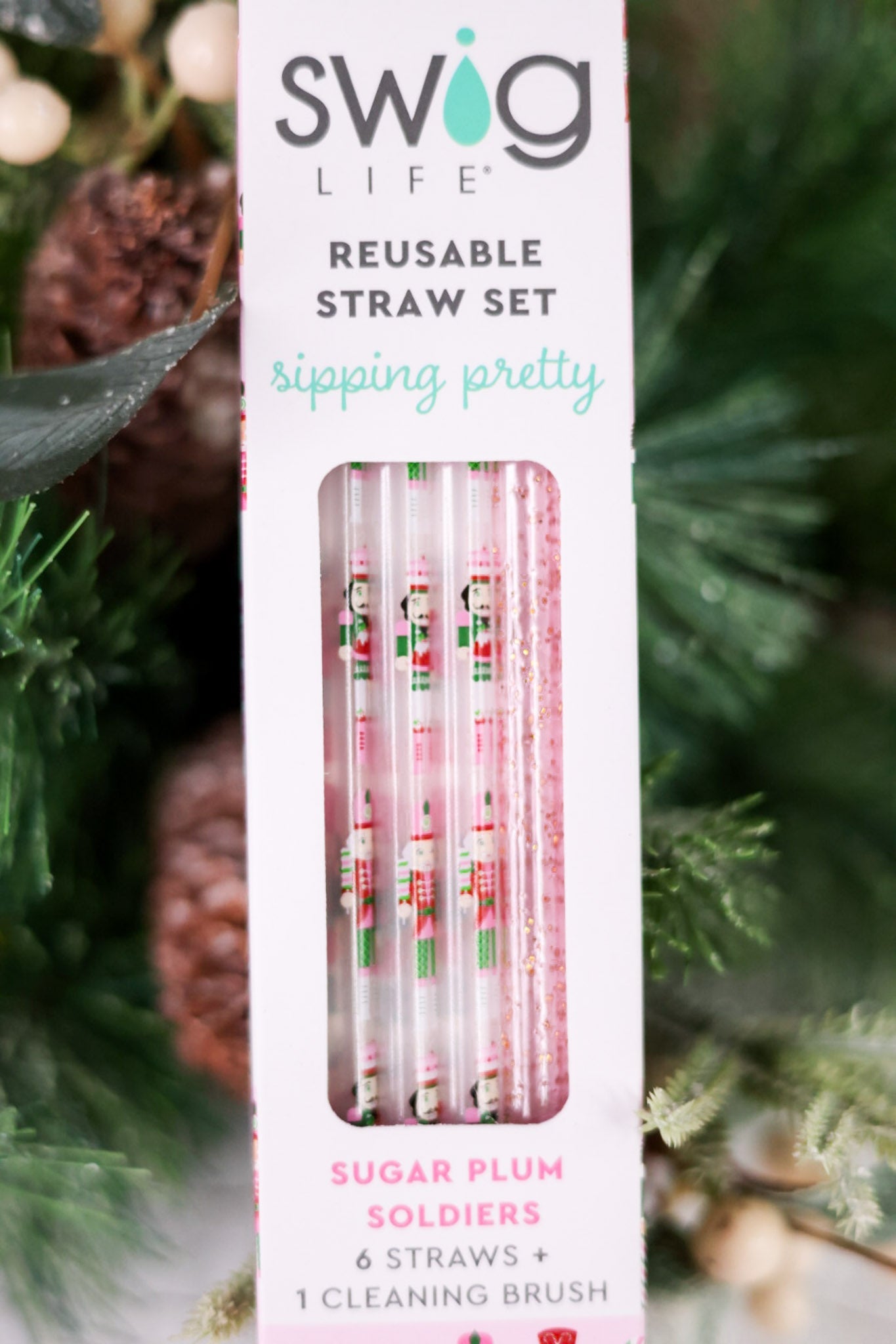 Sugar Plum Soldiers Straw Set - Whiskey Skies - SWIG LIFE