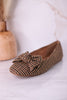 Sugar Rush Black & Tan Houndstooth Flats - Whiskey Skies - CORKYS FOOTWEAR