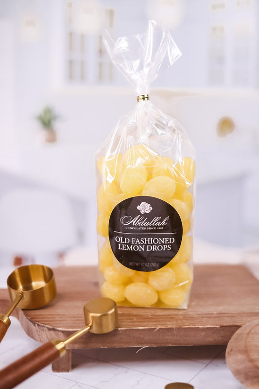 Sugar Sanded Lemon Candy Drops - Whiskey Skies - ABDALLAH CANDIES