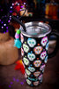 Sugar Skulls Mega Mug (40oz) - Whiskey Skies - SWIG LIFE