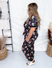 Sugar Skulls Short Sleeve and Joggers Pajama Set - Whiskey Skies - SHIRLEY & STONE