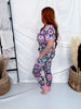 Sugar Skulls Short Sleeve Top & Joggers Loungewear Set - Whiskey Skies - SHIRLEY & STONE