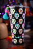 Sugar Skulls Tumbler (32oz) - Whiskey Skies - SWIG LIFE