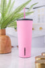 Sun - Soaked Pink 24oz Cold Cup - Whiskey Skies - CORKCICLE