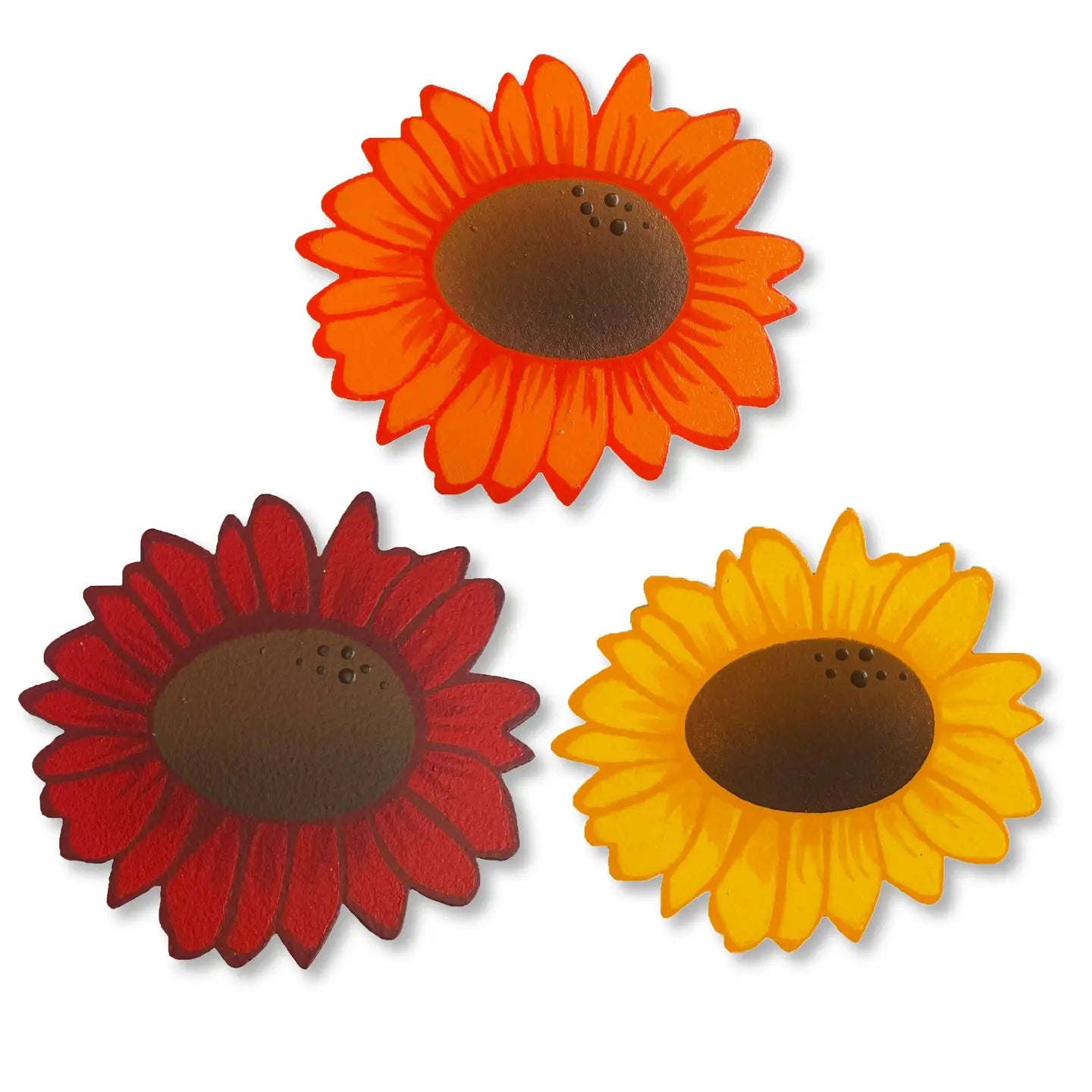 Sunflower Mini Art Pop Magnets S/3 - Whiskey Skies - ROEDA STUDIO