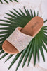 Sunlight Clear Rhinestone and Cork Wedge Sandals - Whiskey Skies - CORKYS FOOTWEAR