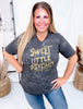 Sweet But A Little Psycho Graphic T-Shirt - Whiskey Skies - SOUTHERN BLISS COMPANY