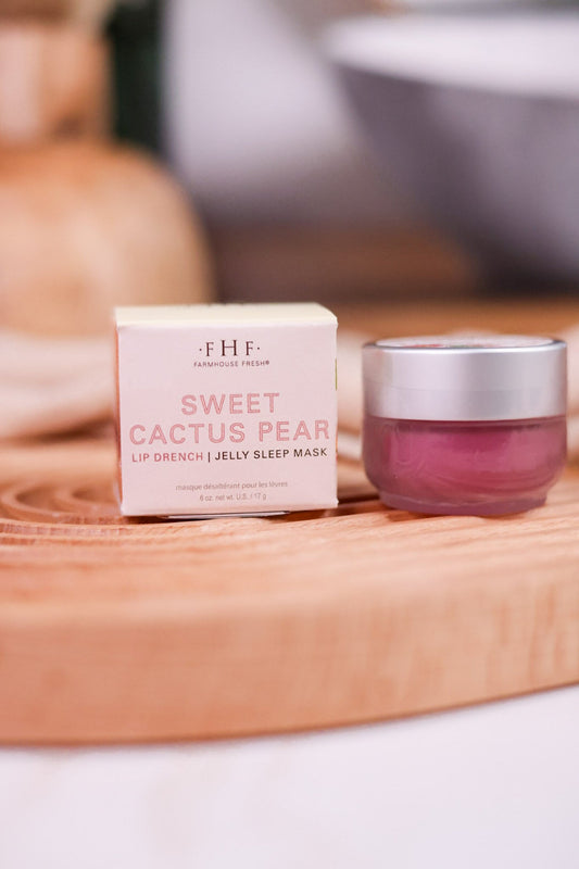 Sweet Cactus Pear Lip Drench Jelly Sleep Mask - Whiskey Skies - FARMHOUSE FRESH