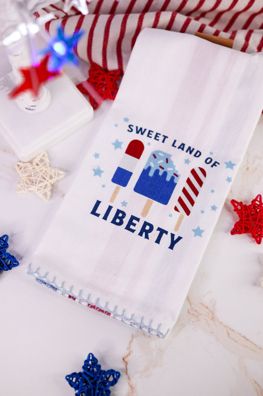 Sweet Land Of Liberty Dish Towel - Whiskey Skies - DII - DESIGN IMPORTS