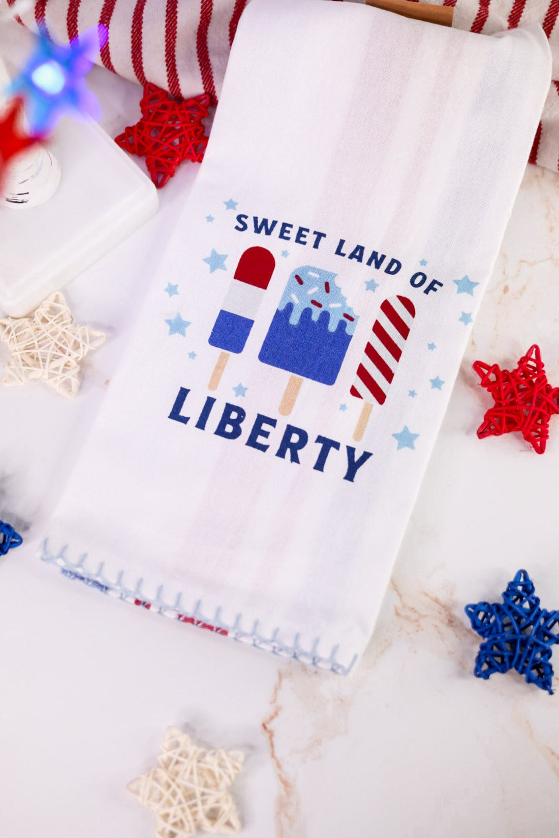 Sweet Land Of Liberty Dish Towel - Whiskey Skies - DII - DESIGN IMPORTS