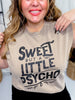 Sweet Psycho Graphic Muscle Tee - Whiskey Skies - SOUTHERN BLISS COMPANY