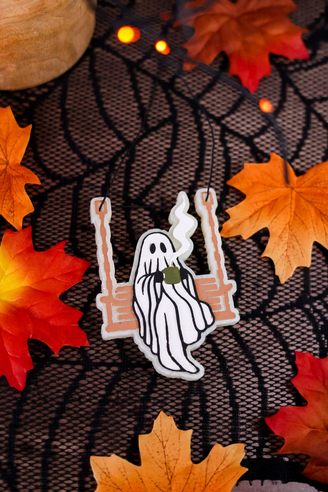 Swinging Ghost Freshie (5 Scents) - Whiskey Skies - BUG AND BEAN FRESHIES