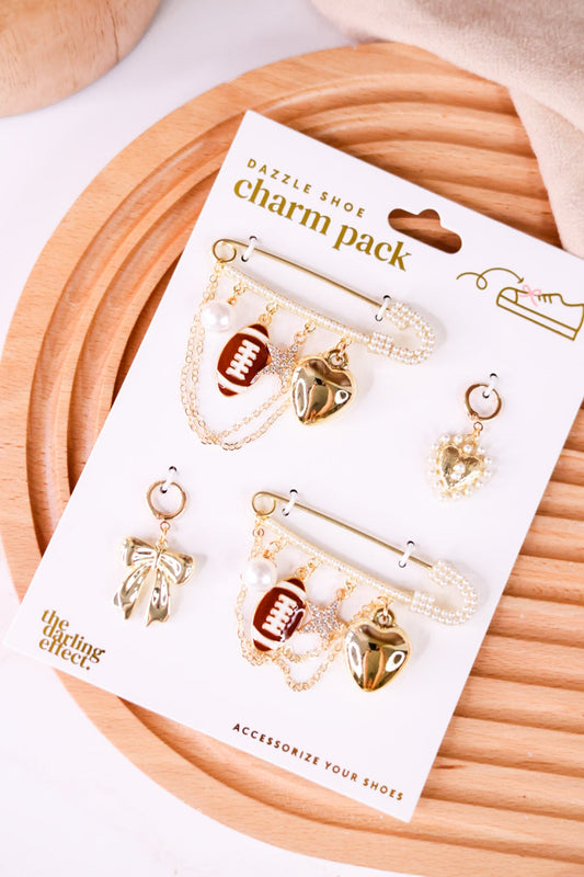 Tailgate Time Shoe Charm Set - Whiskey Skies - THE DARLING EFFECT