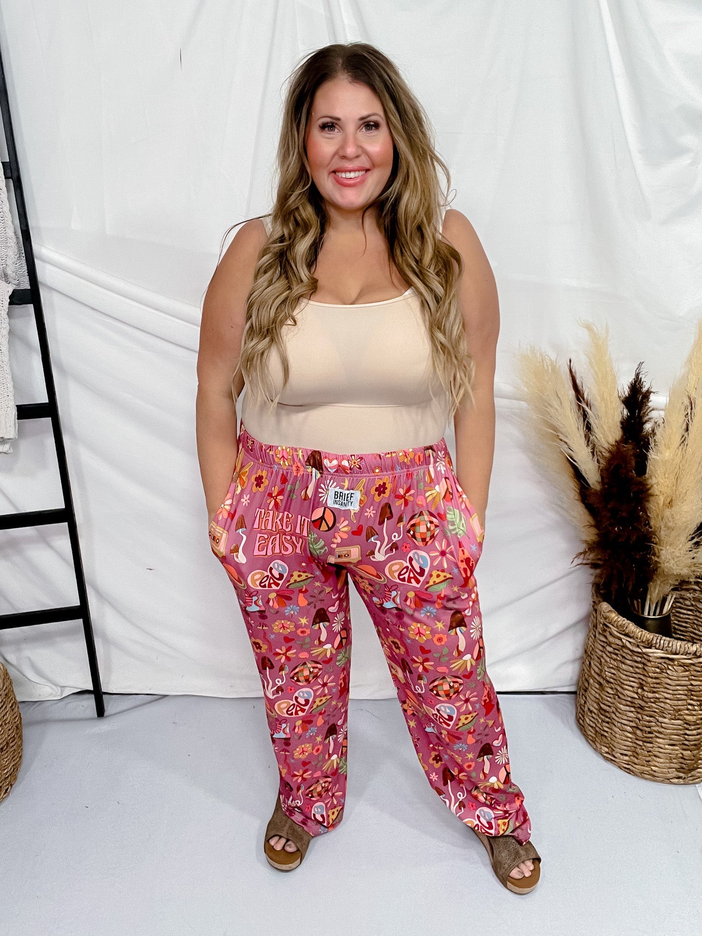 Take it Easy Lounge Pants - Whiskey Skies - BRIEF INSANITY