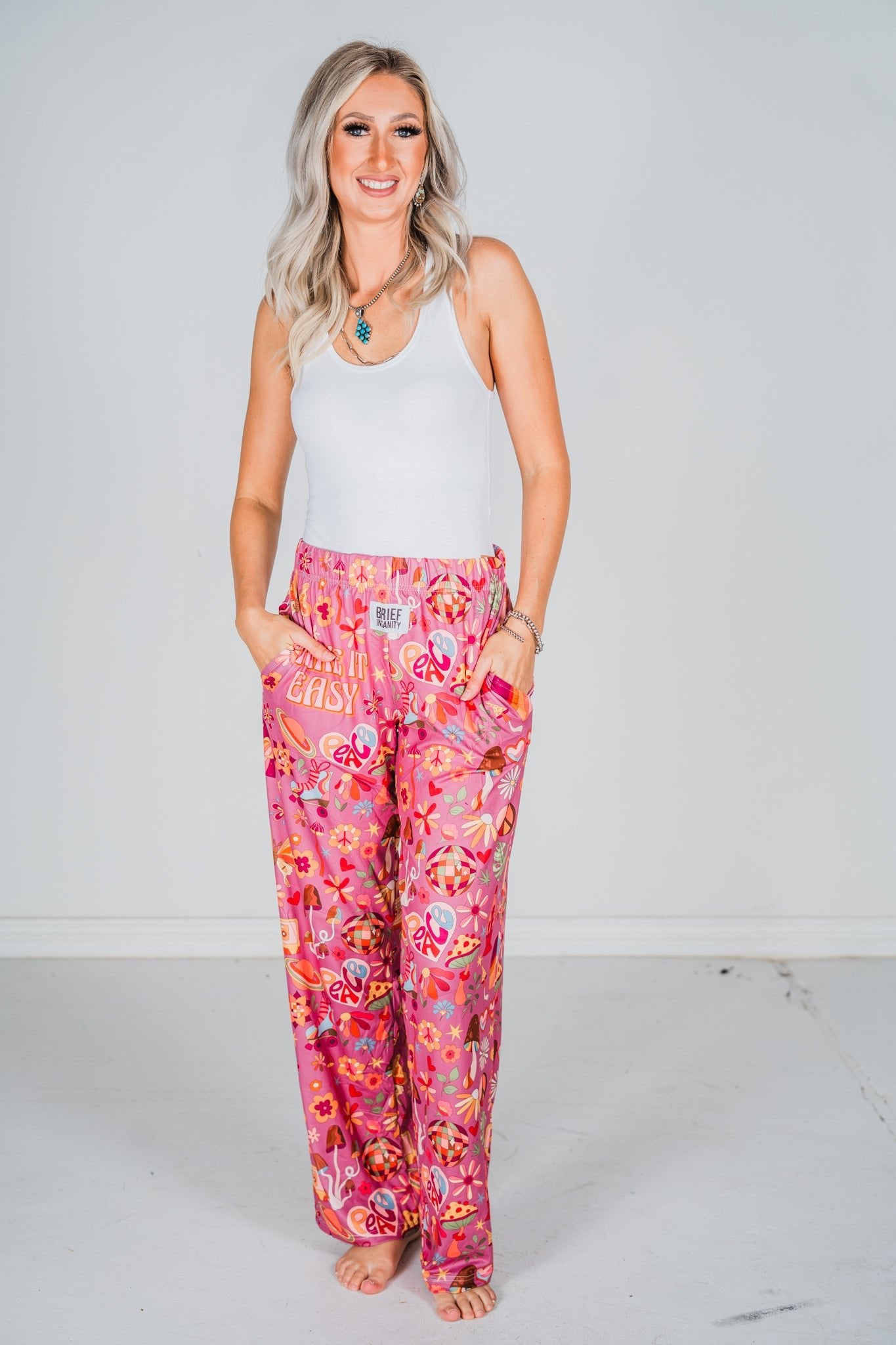 Take it Easy Lounge Pants - Whiskey Skies - BRIEF INSANITY